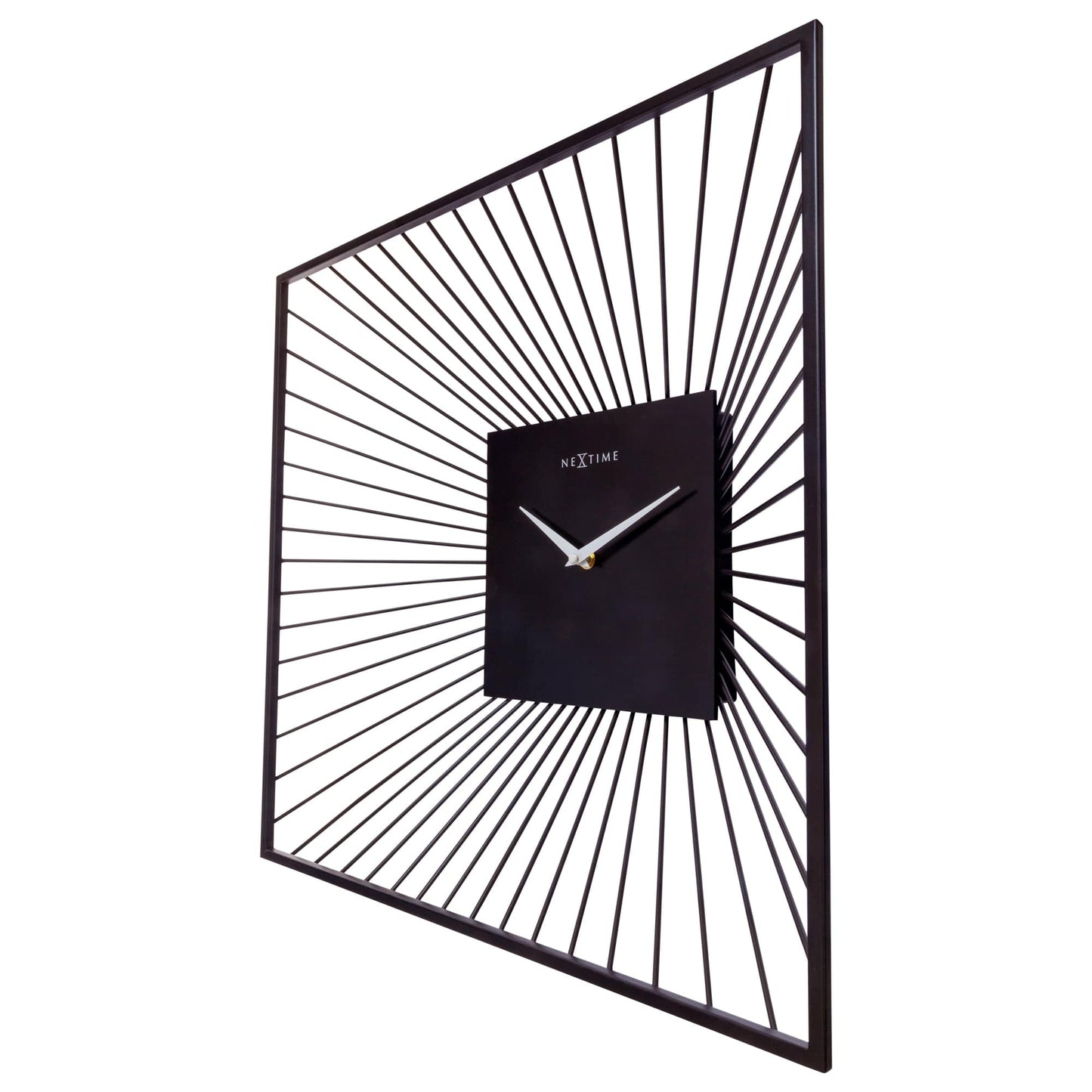 ⬛ Vasco Square Wandklok 45x45cm Zwart