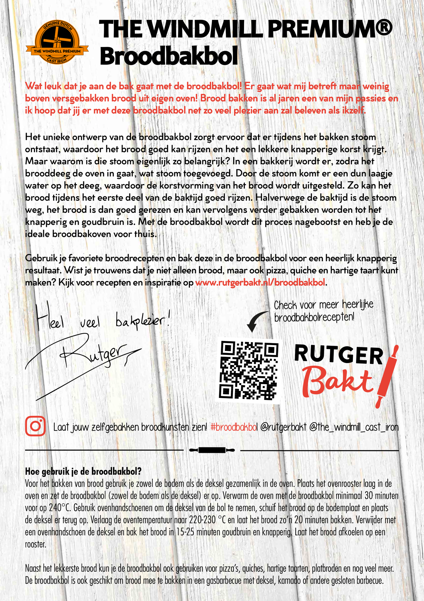 🍞 The Windmill x Rutger Bakt Broodbakbol