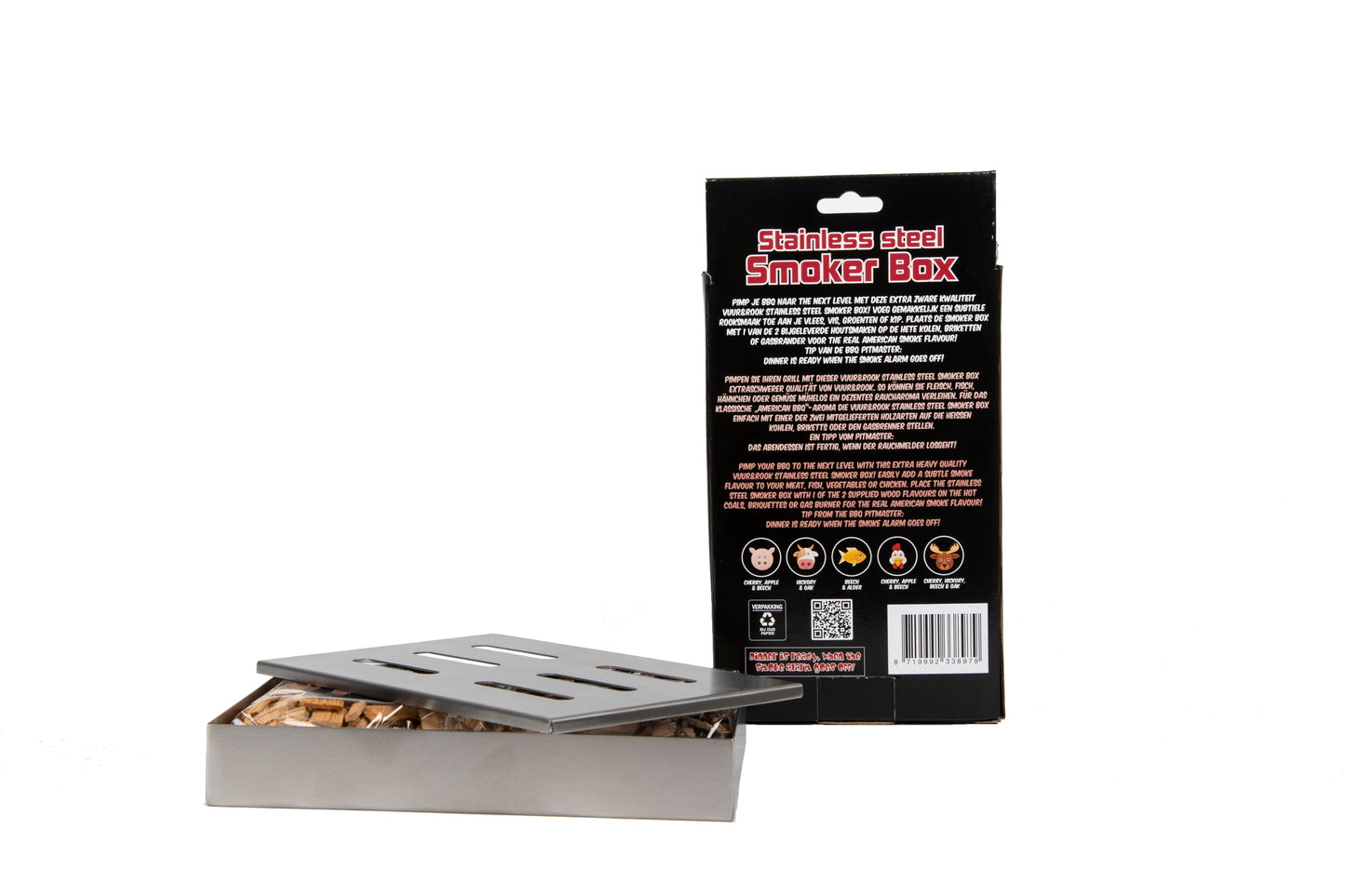 💨 Vuur&Rook RVS Smoker Box