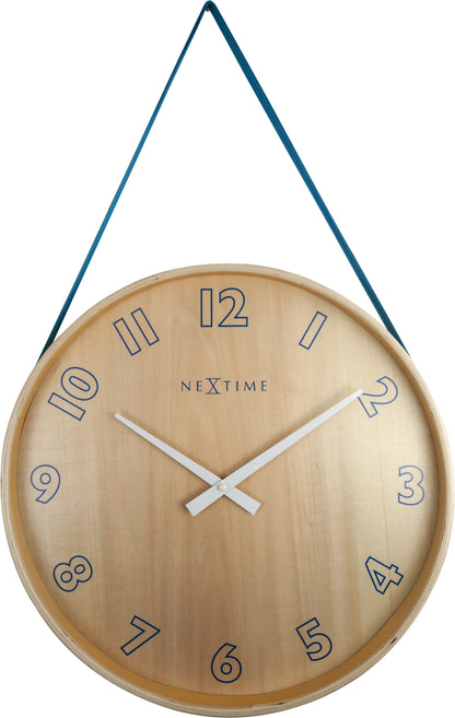 🔄 Loop Big Wandklok 40cm Hout