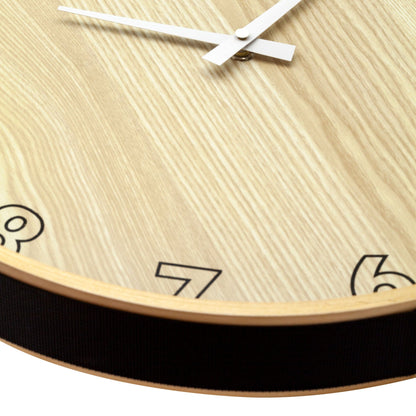 🔄 Loop Big Wandklok 40cm Hout