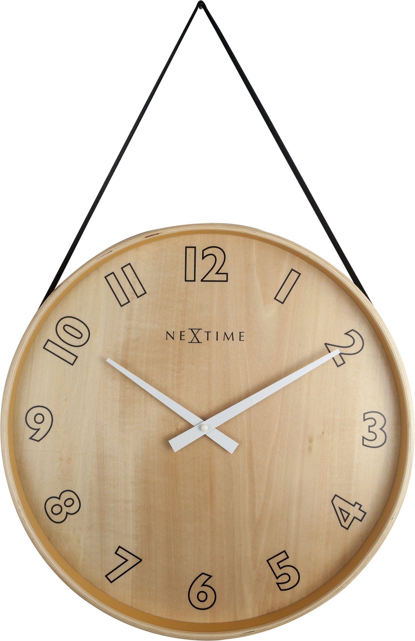 🔄 Loop Big Wandklok 40cm Hout