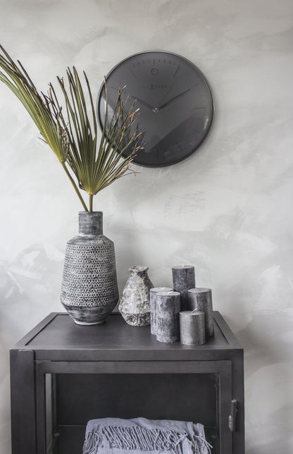 ✨ Glamour Wandklok 40cm Koepel Glas