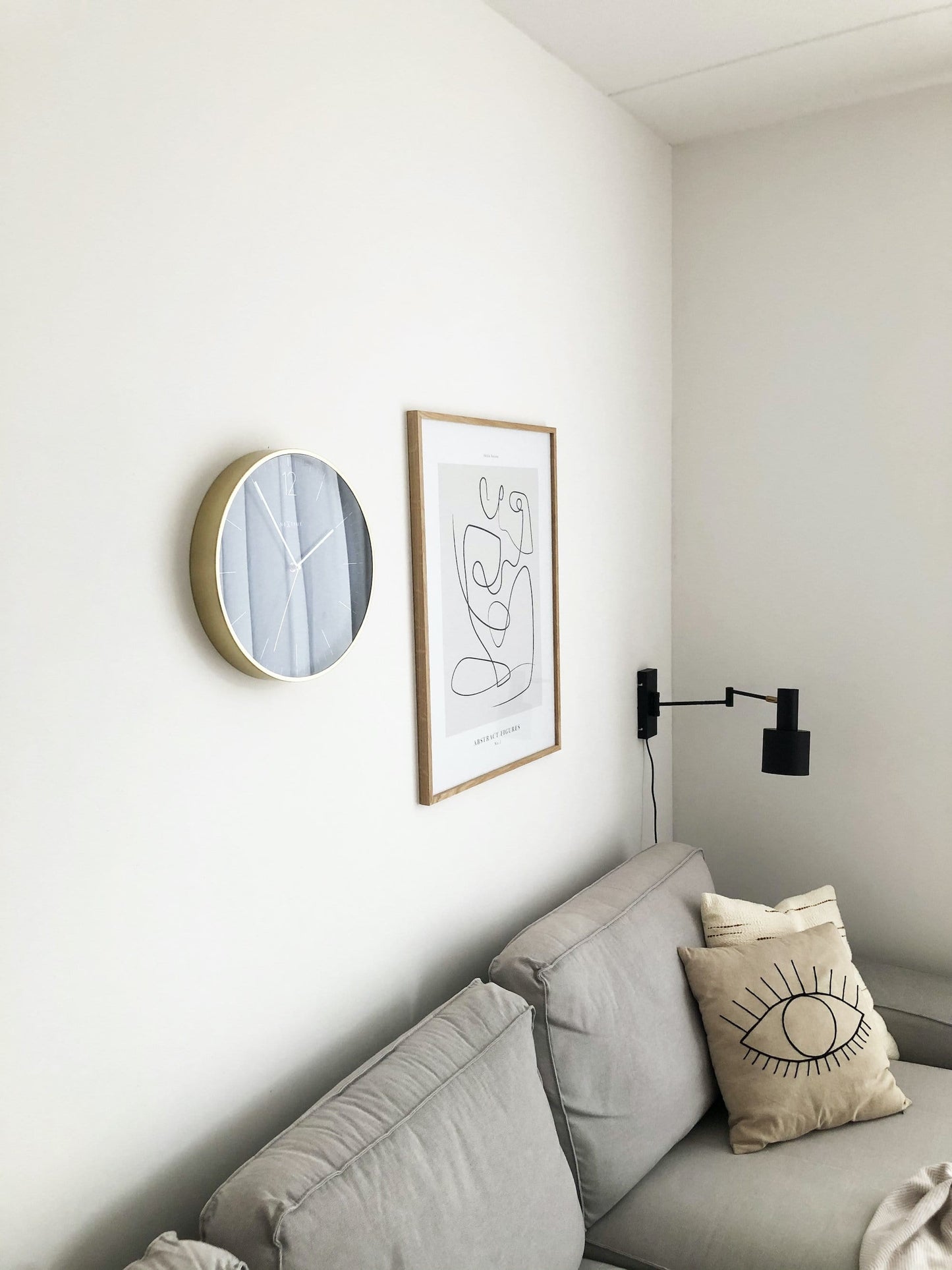 🏆 Essential Gold Wandklok 34cm Vintage