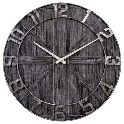 🌳 York Large Wandklok 50cm Hout