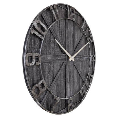 🌳 York Large Wandklok 50cm Hout