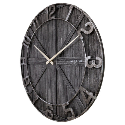 🌳 York Large Wandklok 50cm Hout