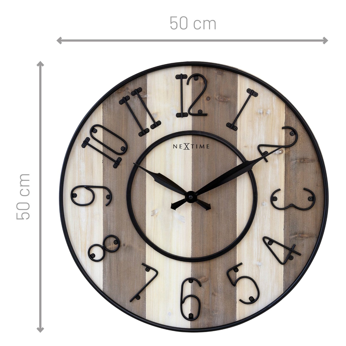 🎓 Oxford Large Wandklok 50cm Academisch