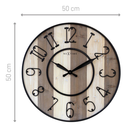 🎓 Oxford Large Wandklok 50cm Academisch