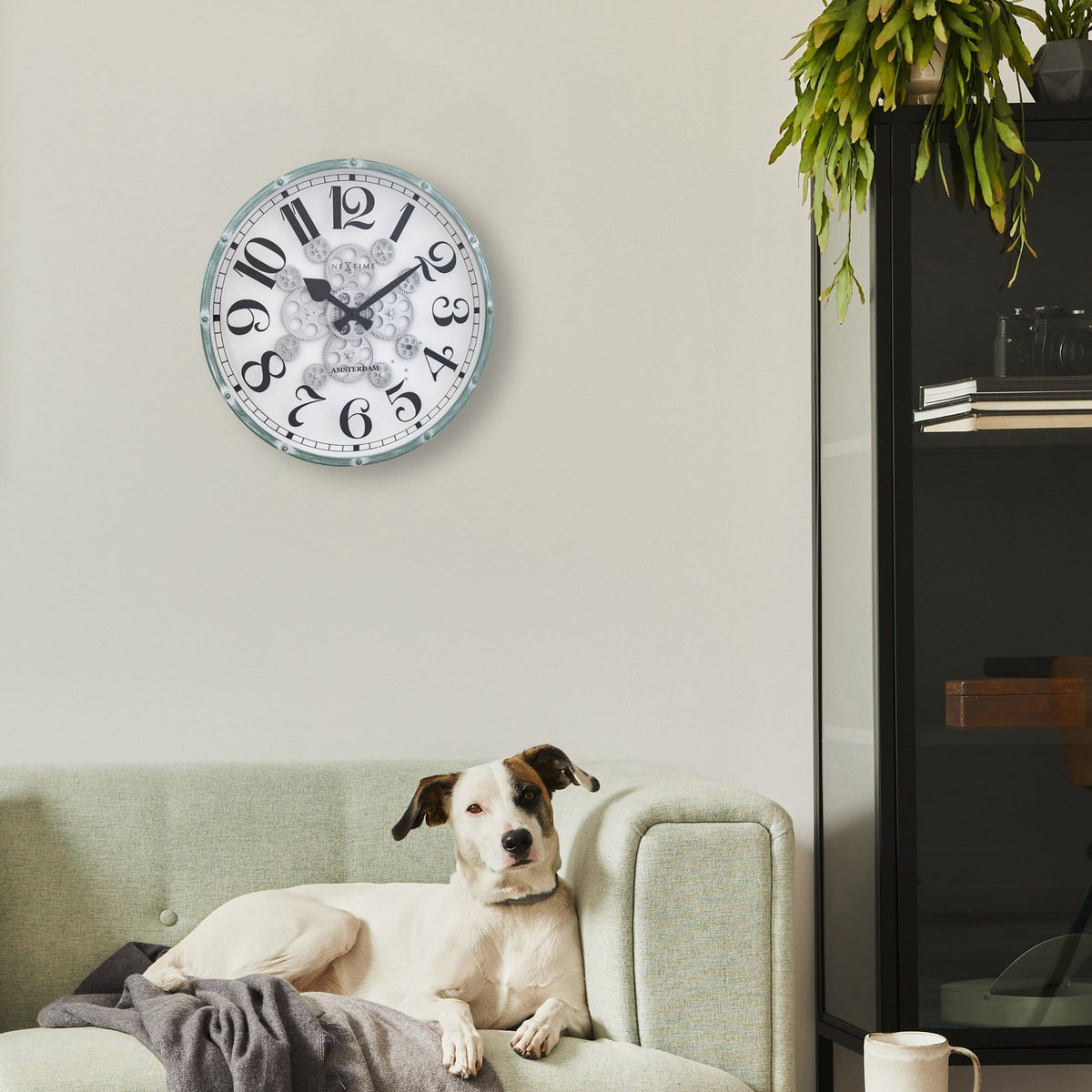 ⚙️ Henry Moving Gear Wandklok 50cm Tandwielen