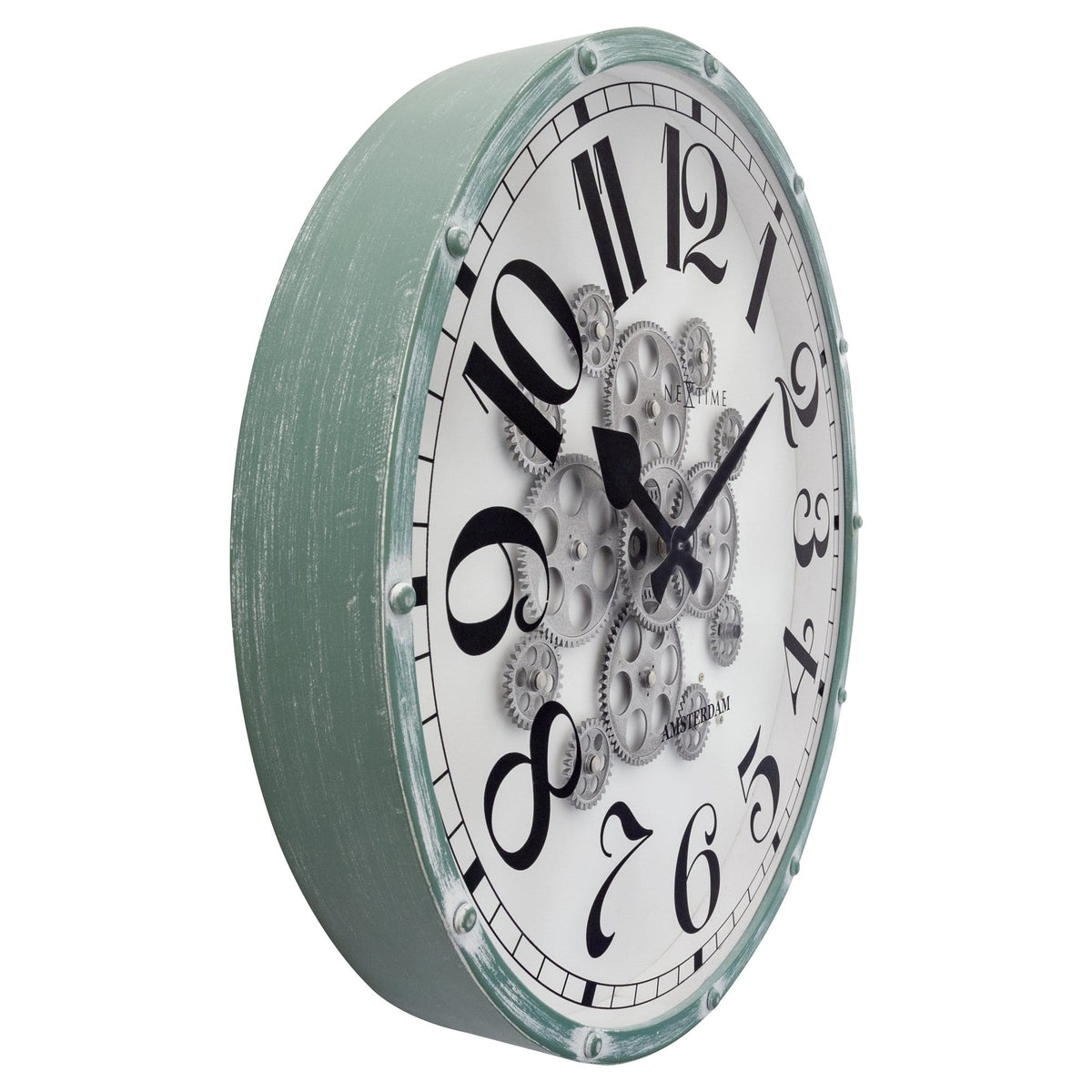 ⚙️ Henry Moving Gear Wandklok 50cm Tandwielen