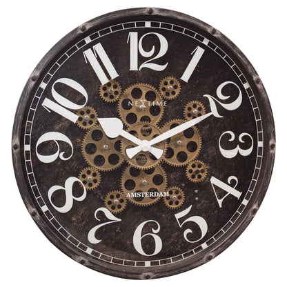 ⚙️ Henry Moving Gear Wandklok 50cm
