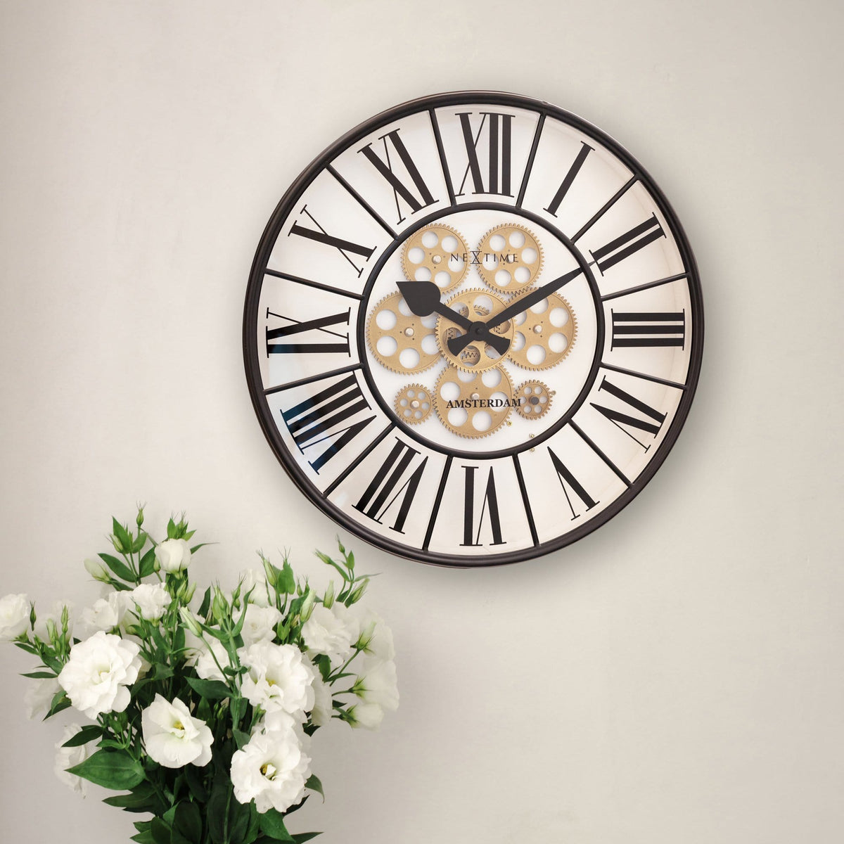 ⚙️ William Moving Gear Wandklok 50cm Mechanisch