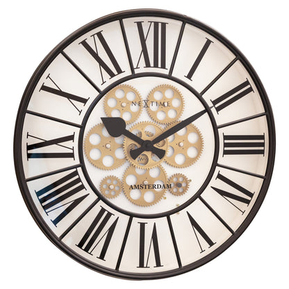 ⚙️ William Moving Gear Wandklok 50cm Mechanisch