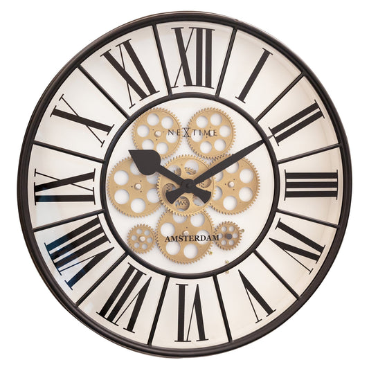 ⚙️ William Moving Gear Wandklok 50cm Mechanisch