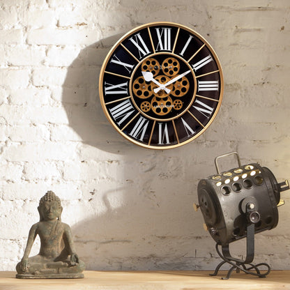 ⚙️ William Moving Gear Wandklok 50cm