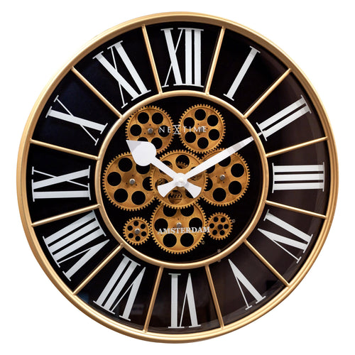 ⚙️ William Moving Gear Wandklok 50cm