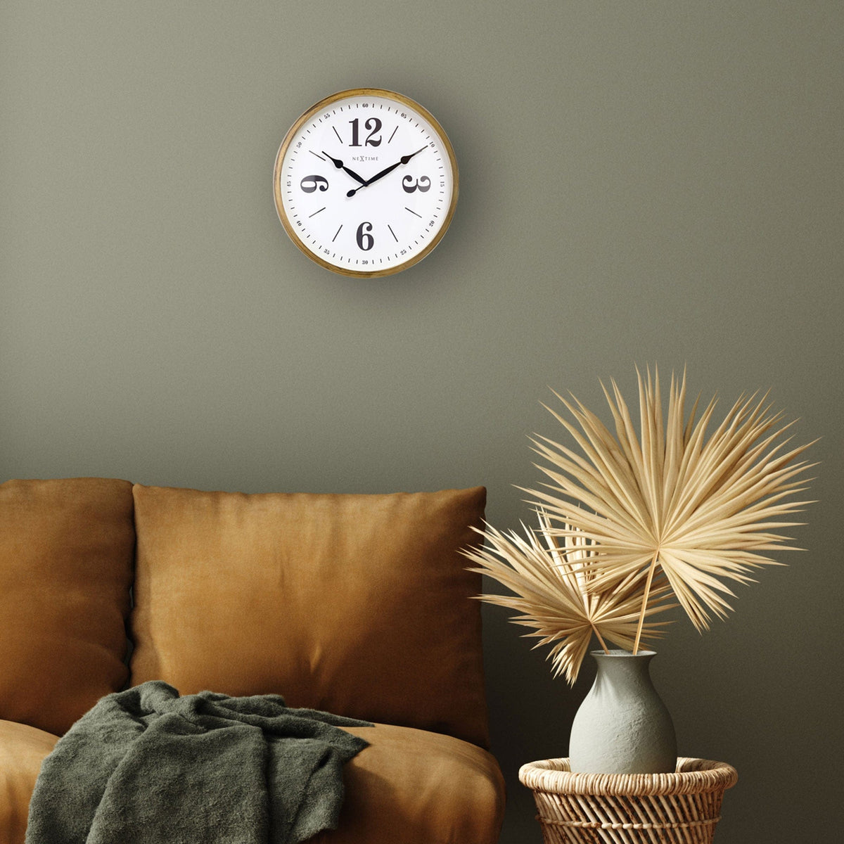⚪ Classic Wandklok 39cm Wit