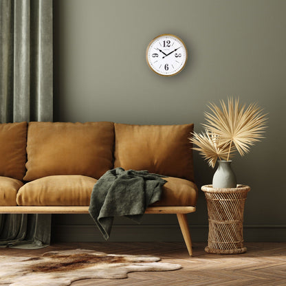 ⚪ Classic Wandklok 39cm Wit