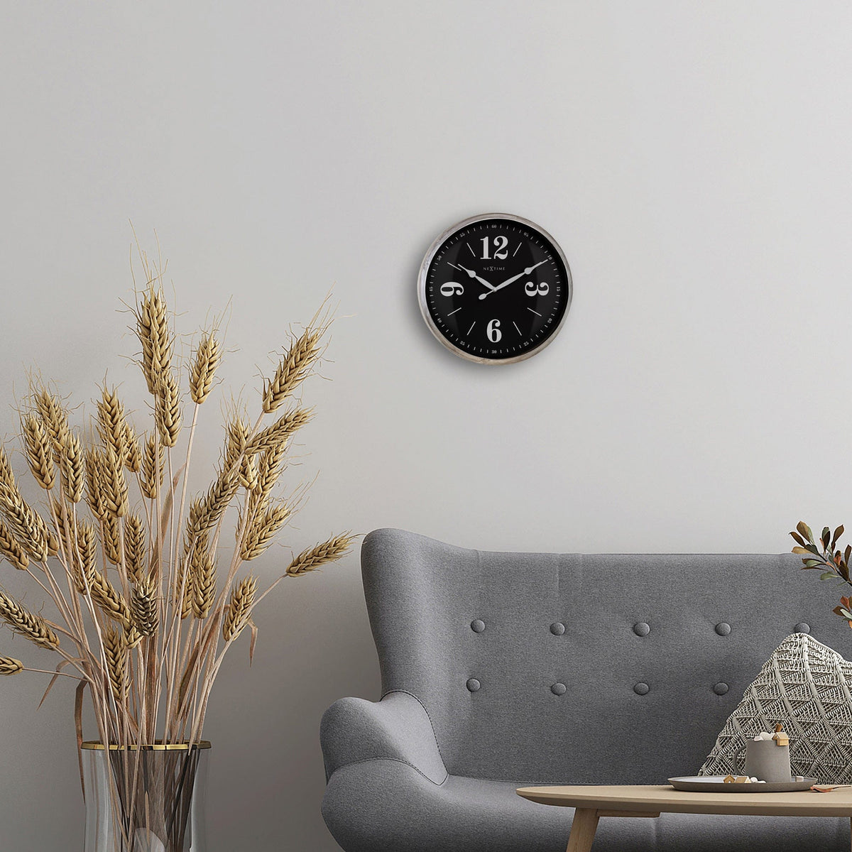 ⚪ Classic Wandklok 39cm Wit