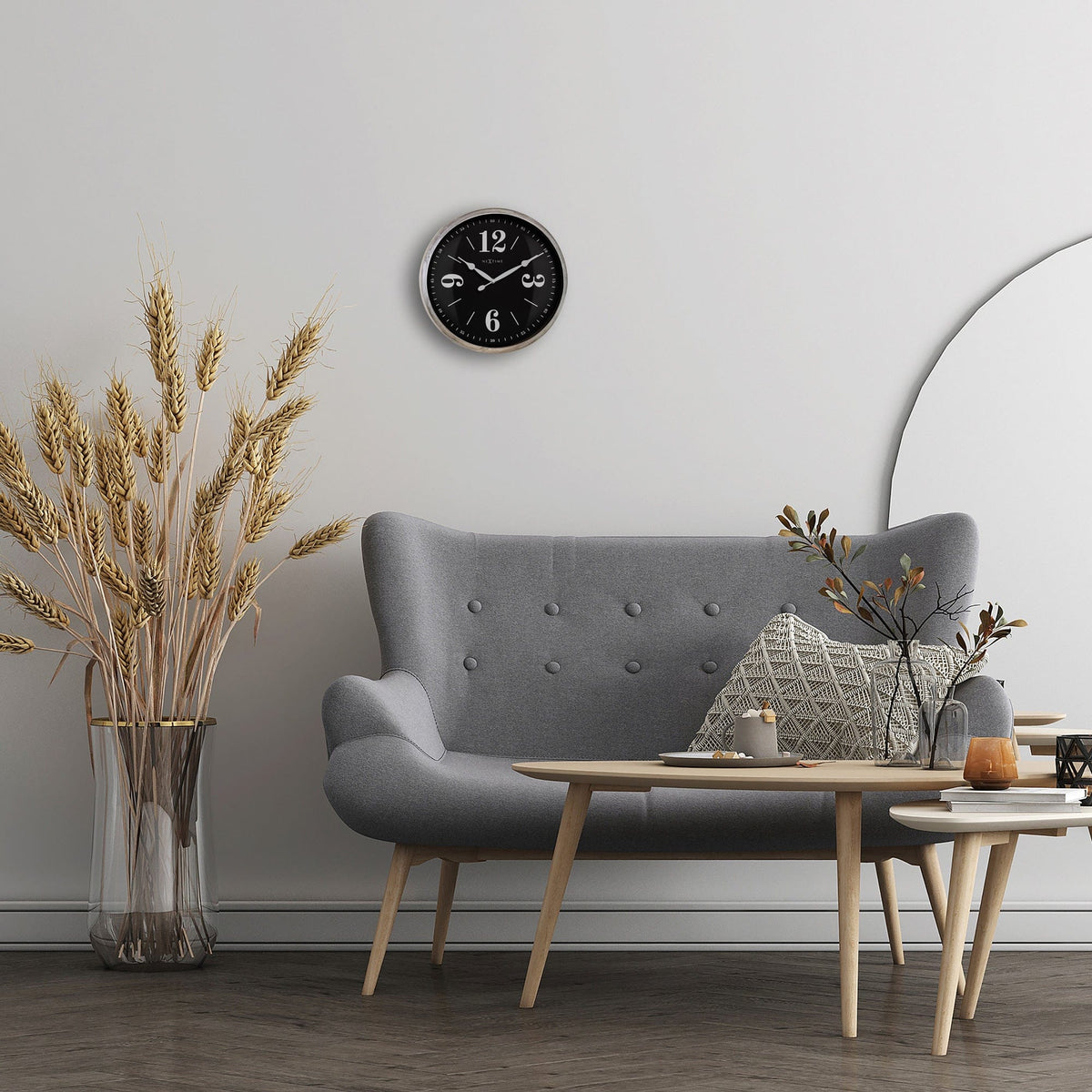 ⚪ Classic Wandklok 39cm Wit