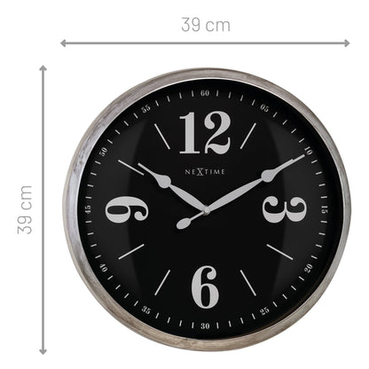 ⚪ Classic Wandklok 39cm Wit