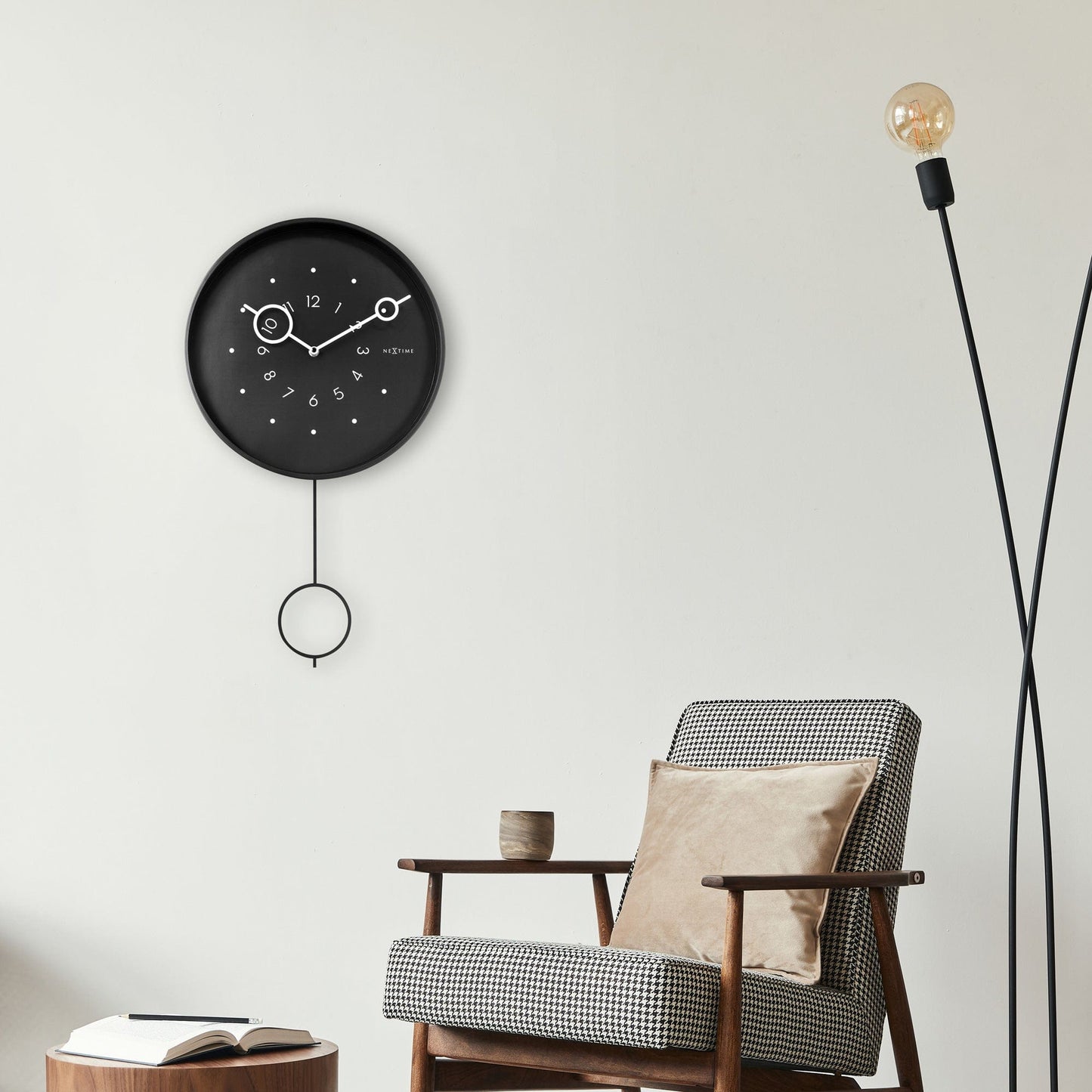 🔄 Loop Pendulum Wandklok 35x60cm