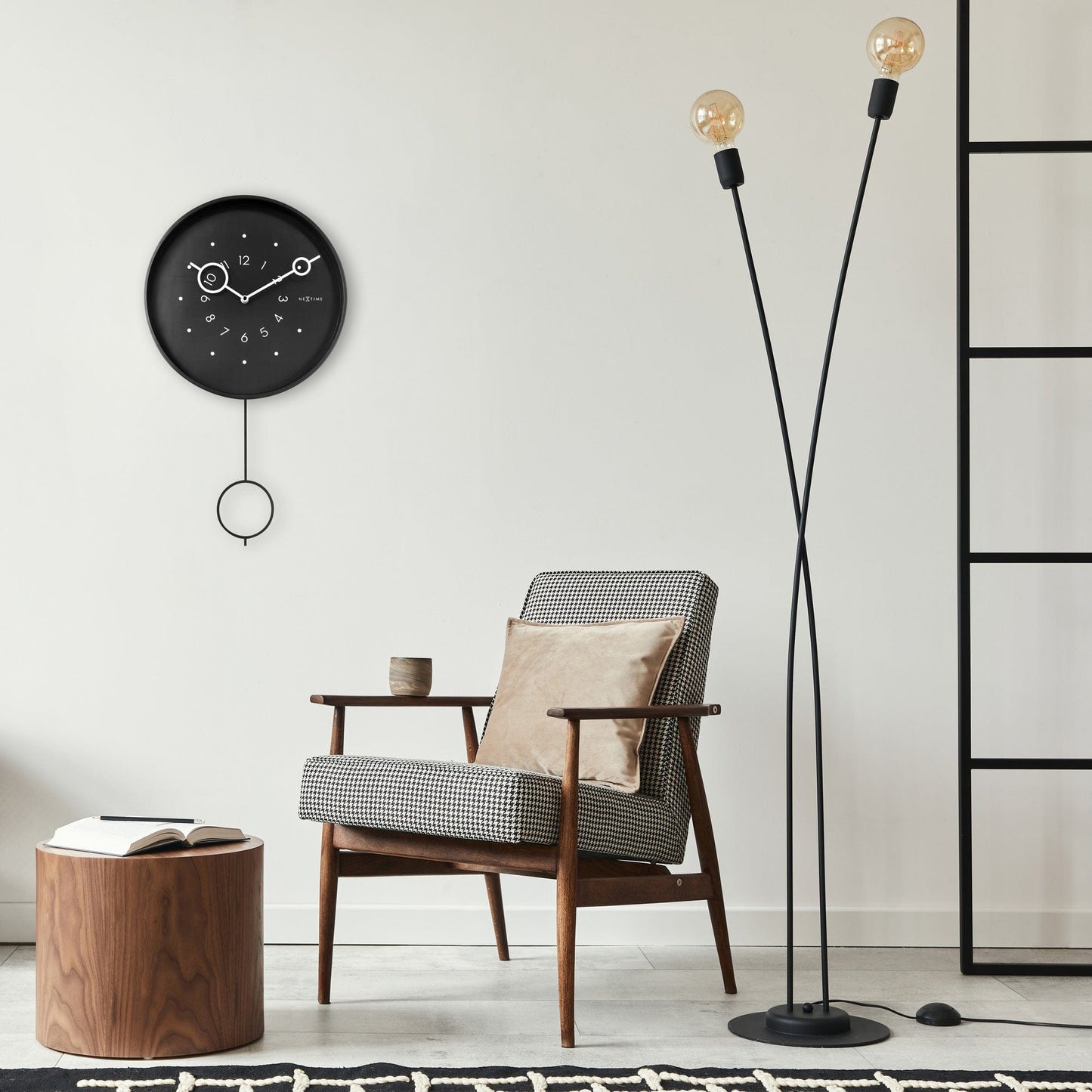 🔄 Loop Pendulum Wandklok 35x60cm