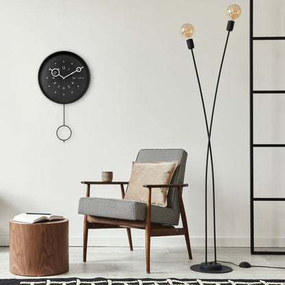 🔄 Loop Pendulum Wandklok 35x60cm
