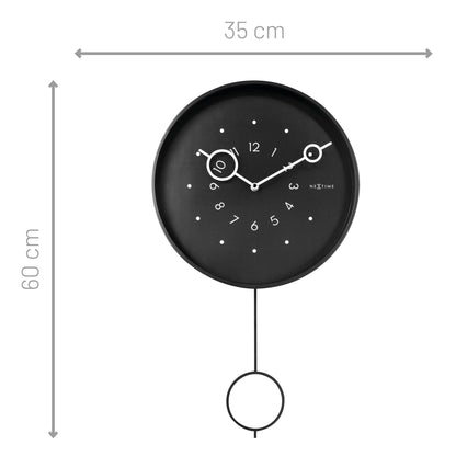 🔄 Loop Pendulum Wandklok 35x60cm