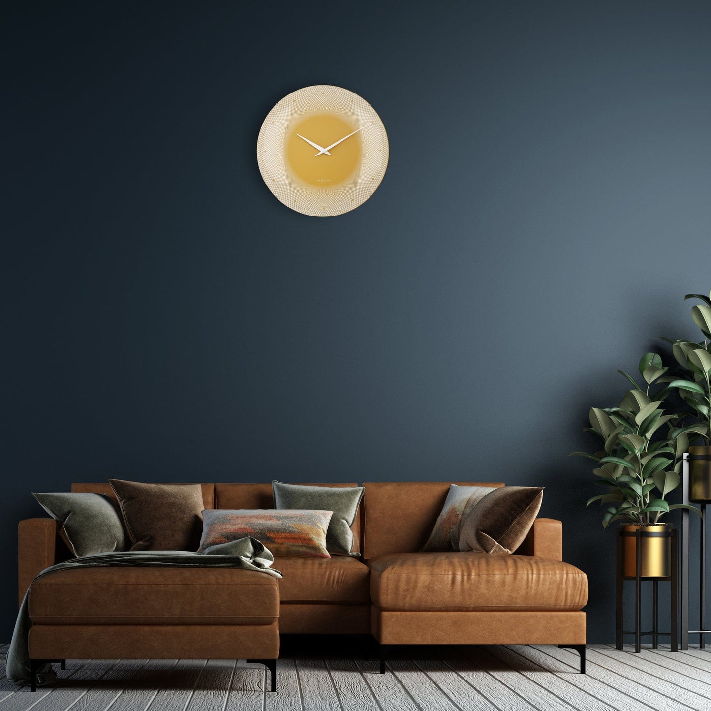 🌊 Deep 50 Large Wandklok Koepel Glas