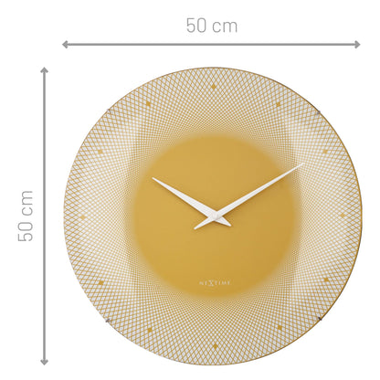 🌊 Deep 50 Large Wandklok Koepel Glas