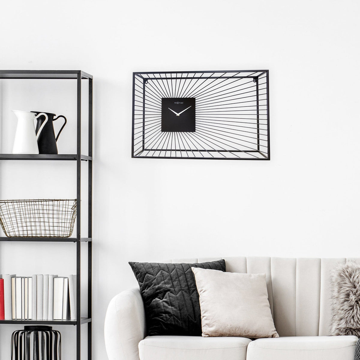 🏛️ Vasco Large Wandklok 70x45cm Zwart