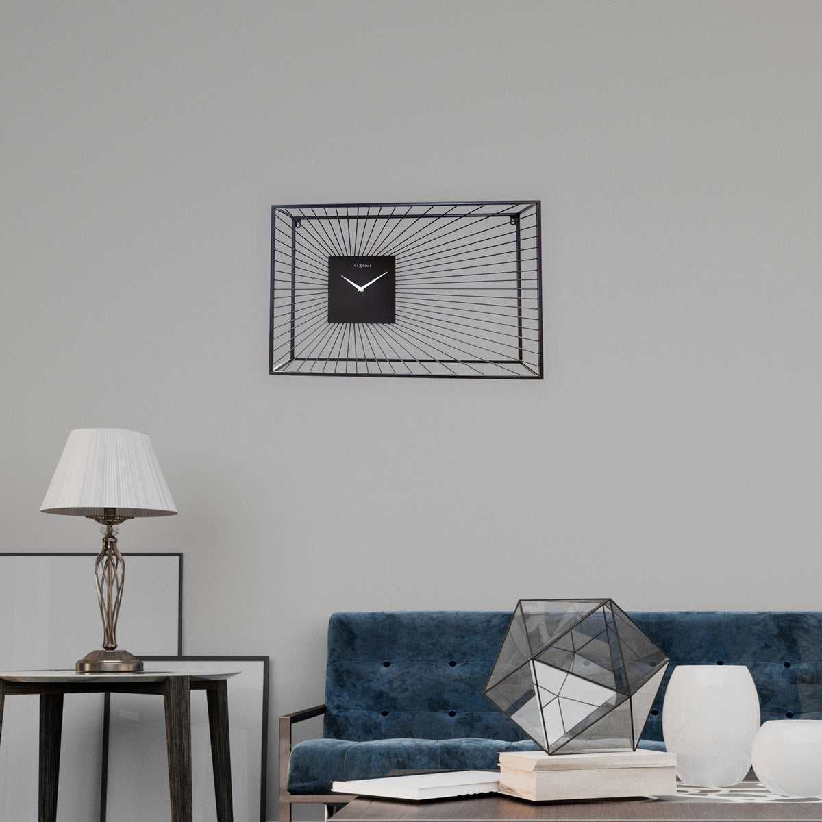 🏛️ Vasco Large Wandklok 70x45cm Zwart