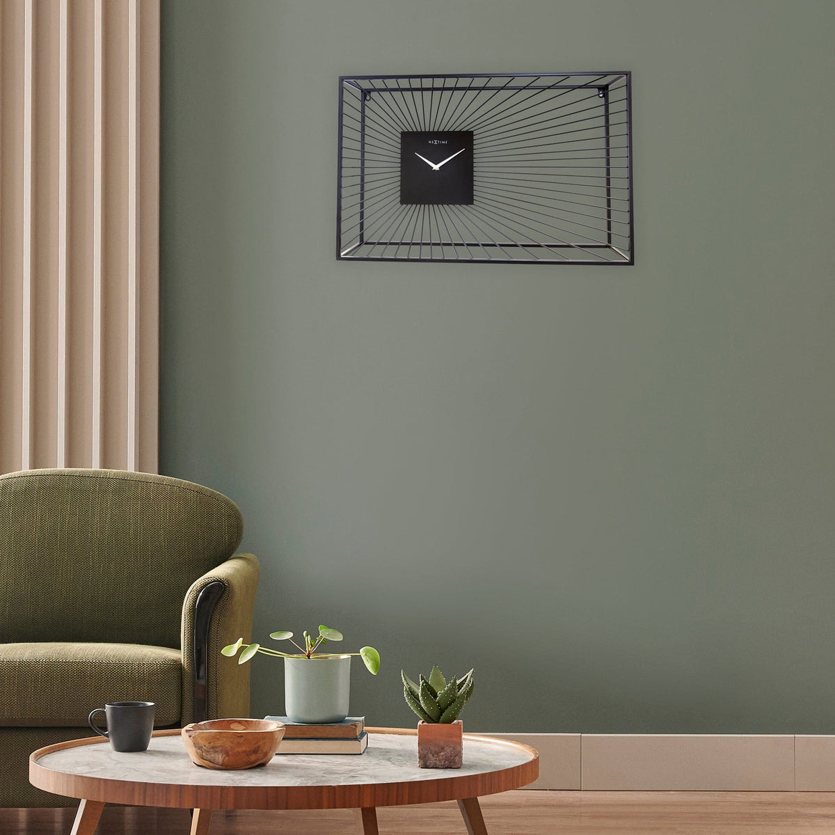 🏛️ Vasco Large Wandklok 70x45cm Zwart