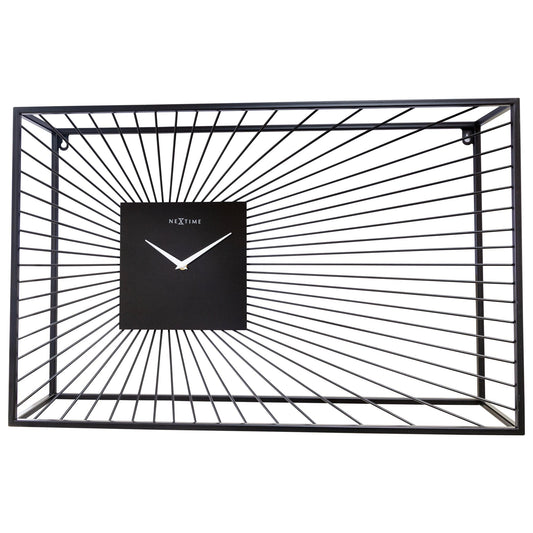 🏛️ Vasco Large Wandklok 70x45cm Zwart