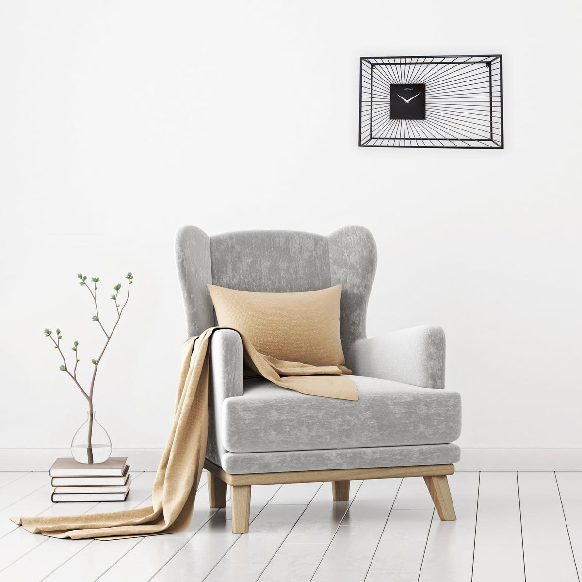 🏛️ Vasco Large Wandklok 70x45cm Zwart