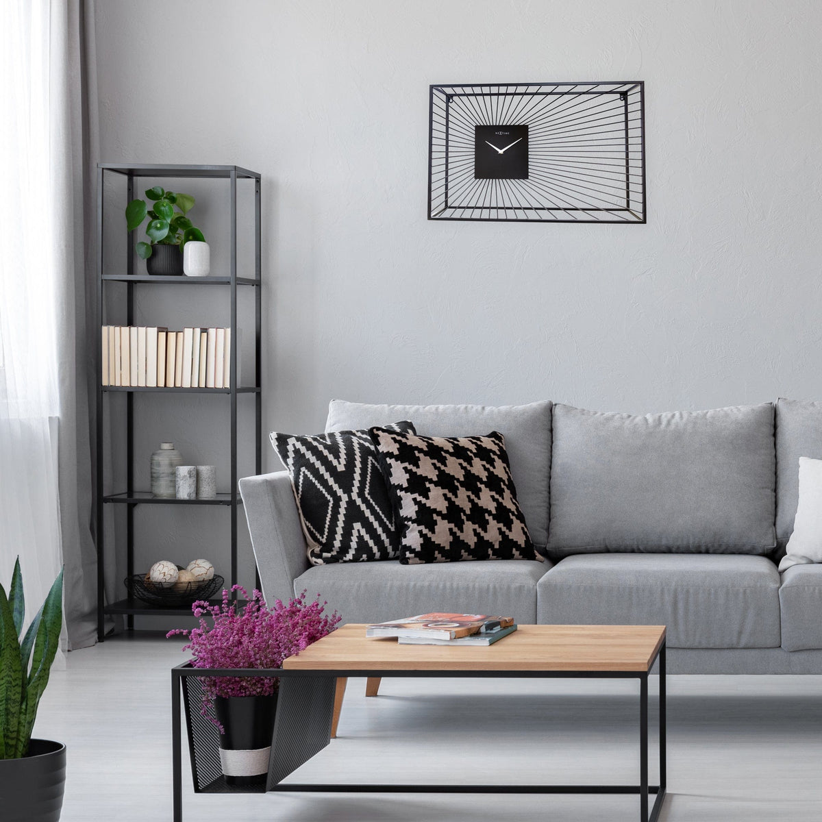 🏛️ Vasco Large Wandklok 70x45cm Zwart