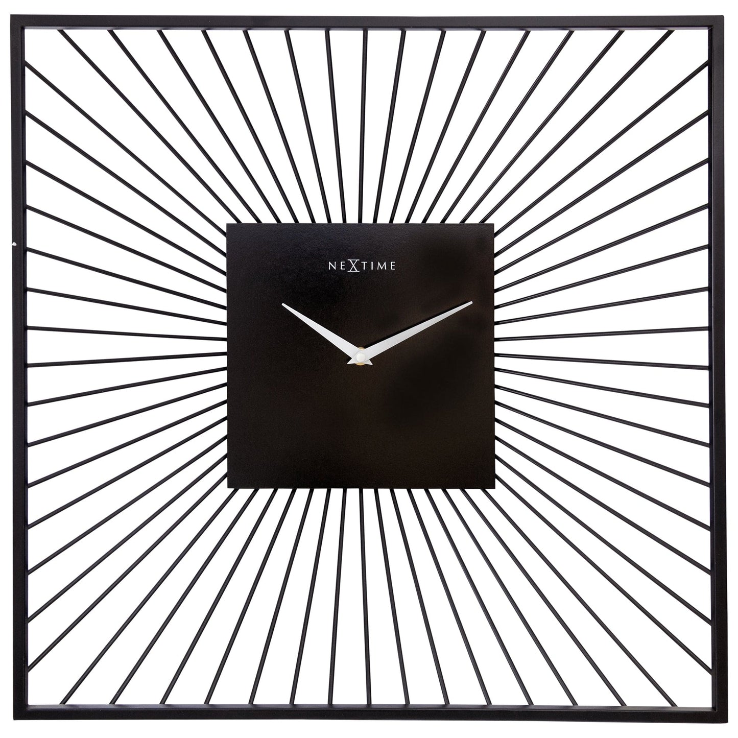 ⬛ Vasco Square Wandklok 45x45cm Zwart