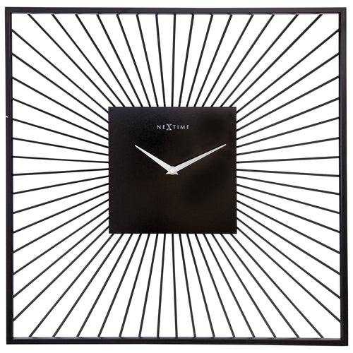 ⬛ Vasco Square Wandklok 45x45cm Zwart