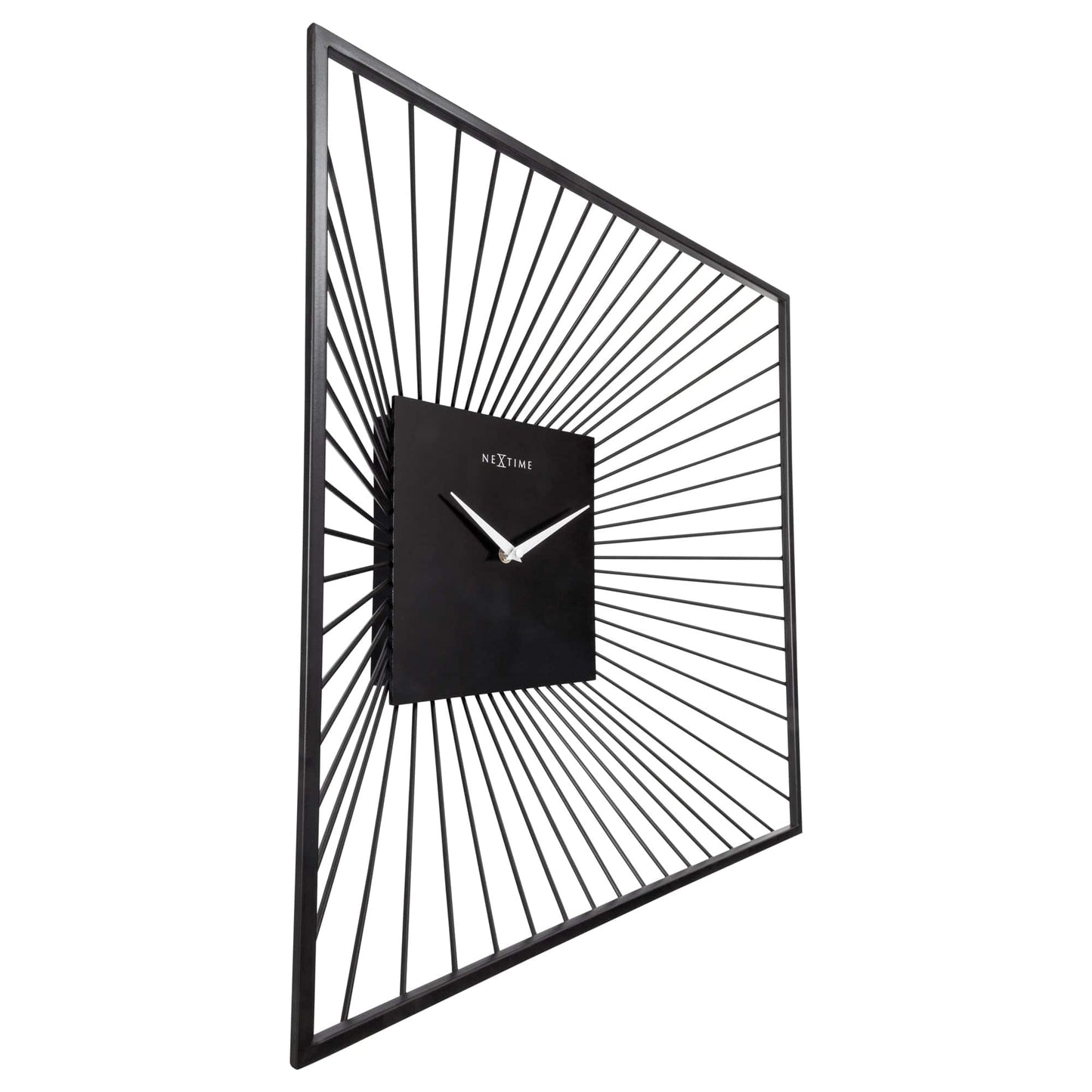 ⬛ Vasco Square Wandklok 45x45cm Zwart