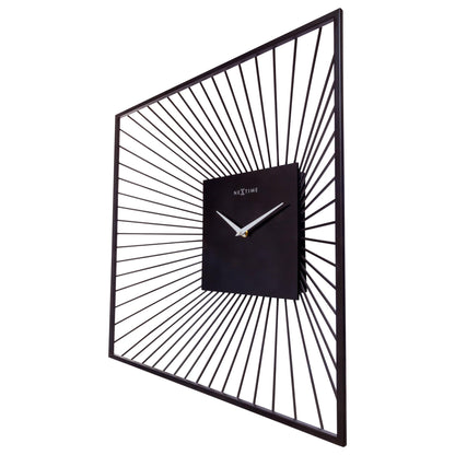 ⬛ Vasco Square Wandklok 45x45cm Zwart