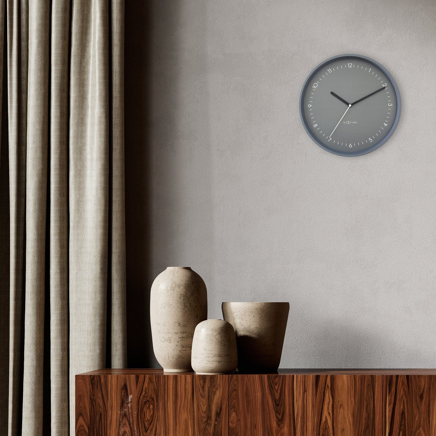 🏛️ Berlin Wandklok 30cm - Aluminium Design