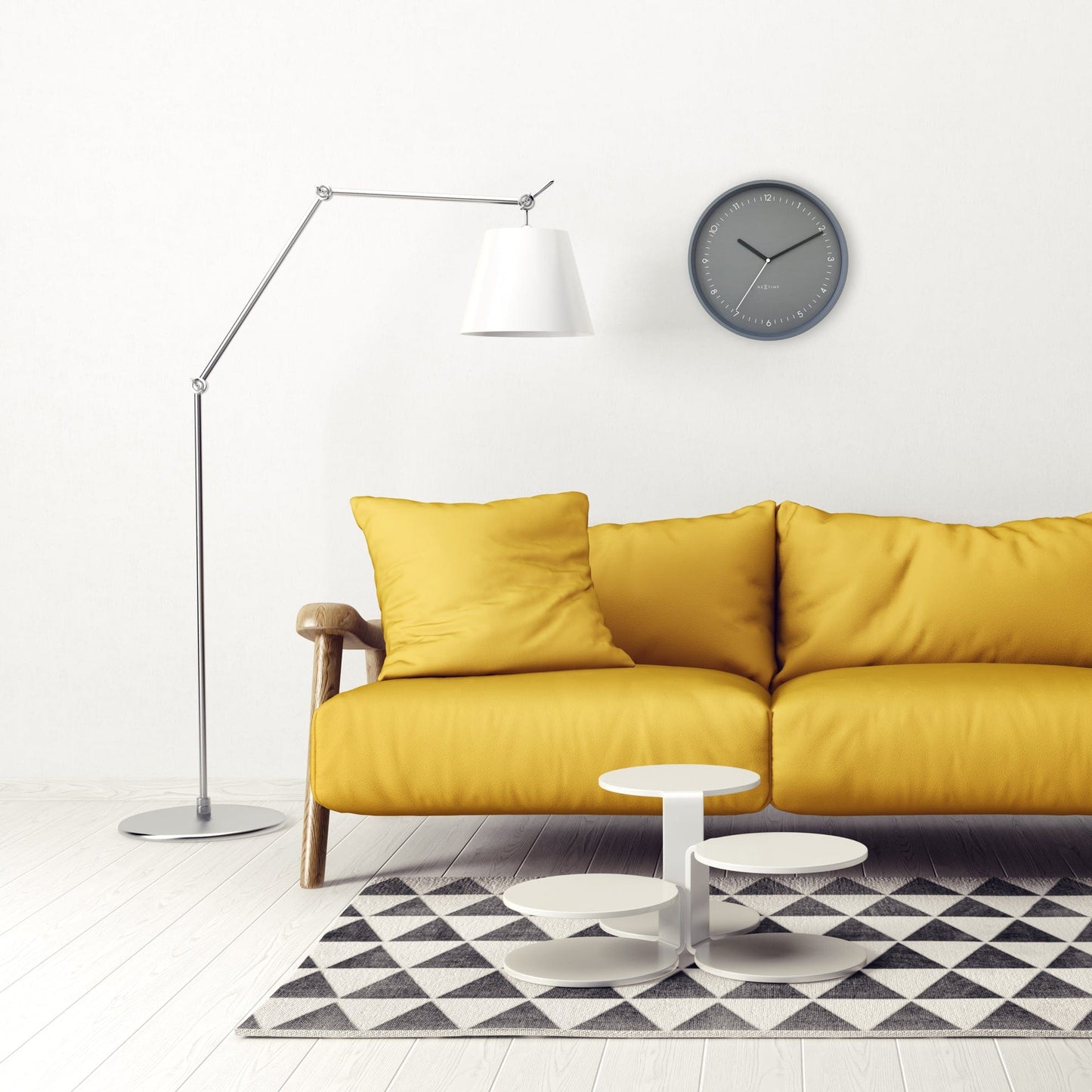 🏛️ Berlin Wandklok 30cm - Aluminium Design