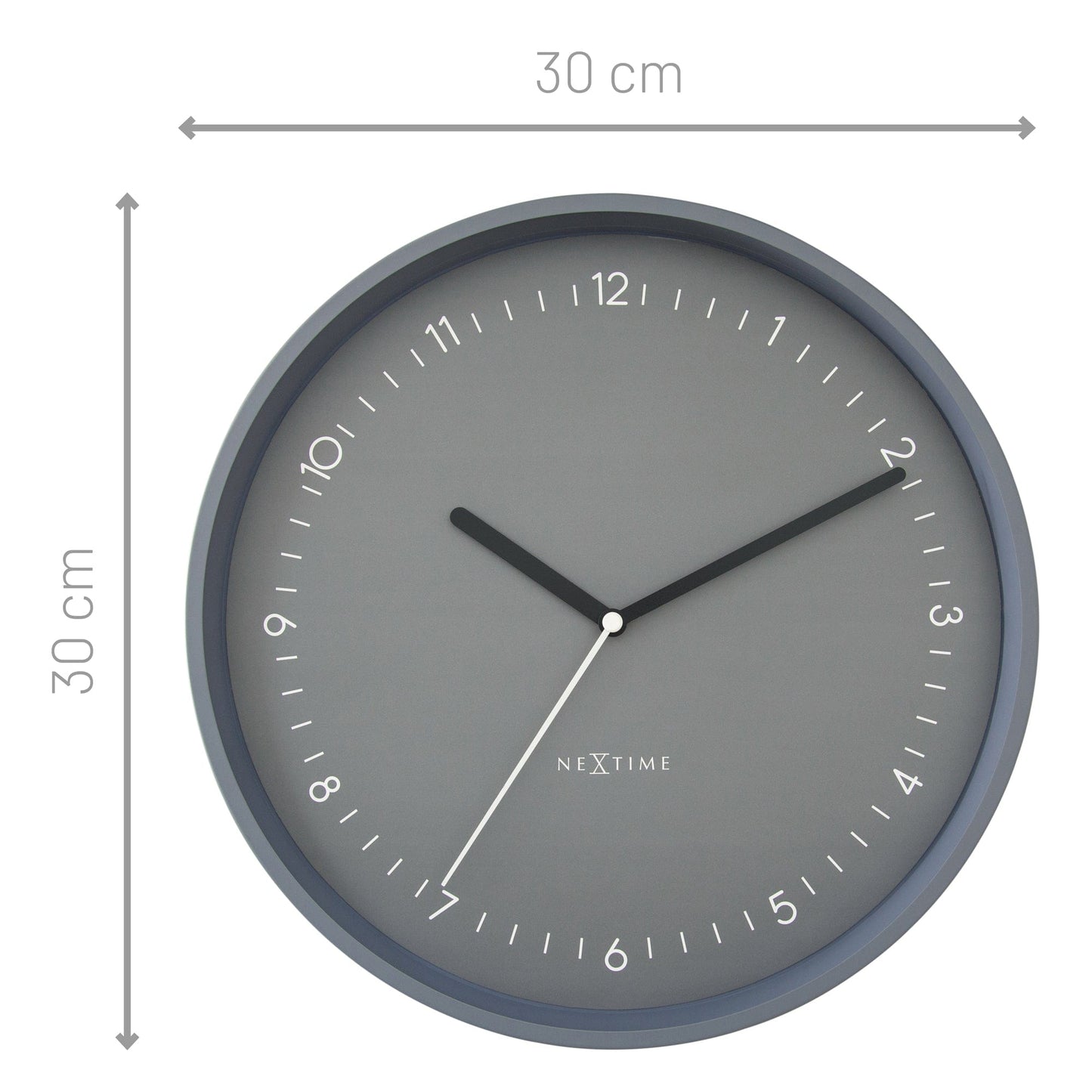 🏛️ Berlin Wandklok 30cm - Aluminium Design