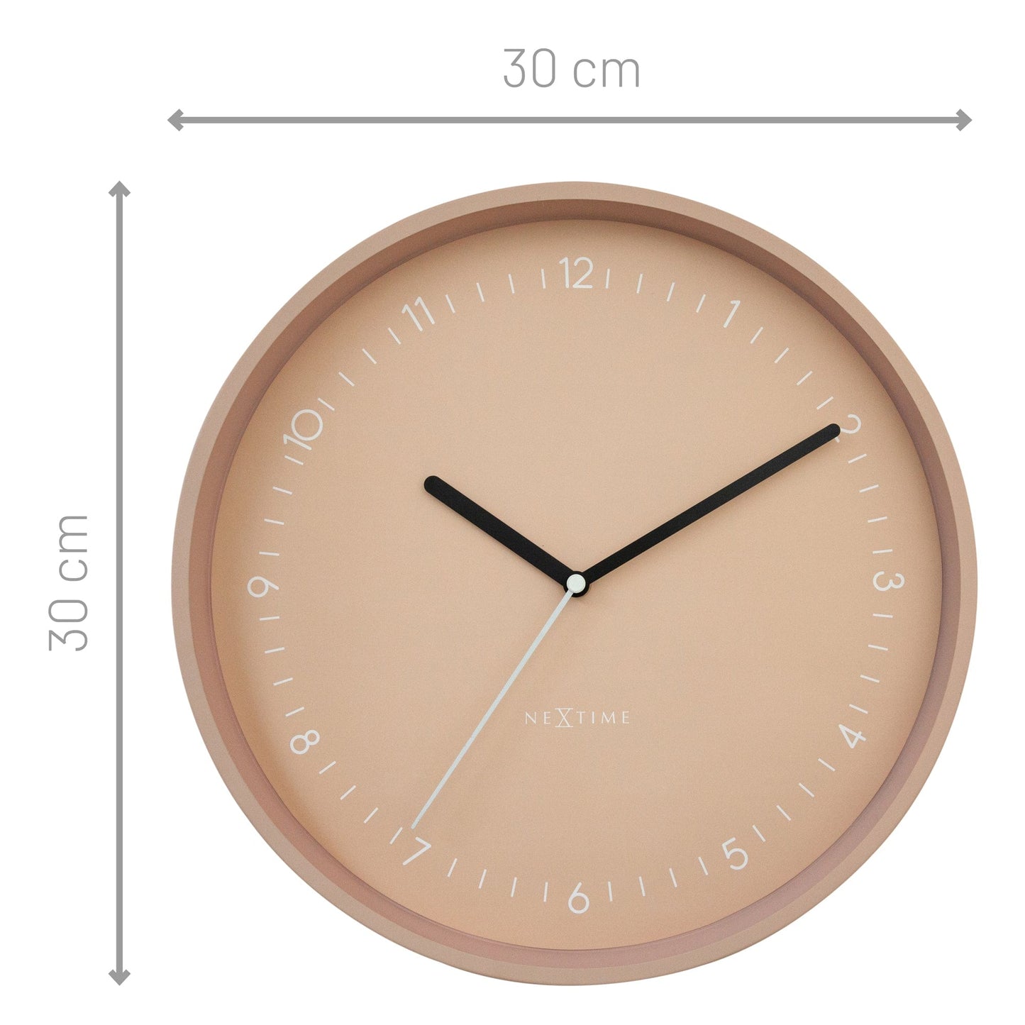 🏛️ Berlin Wandklok 30cm - Aluminium Design