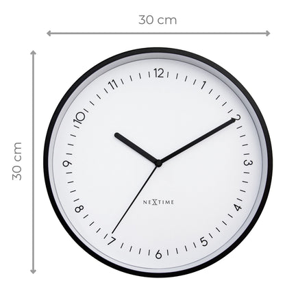 🏛️ Berlin Wandklok 30cm - Aluminium Design