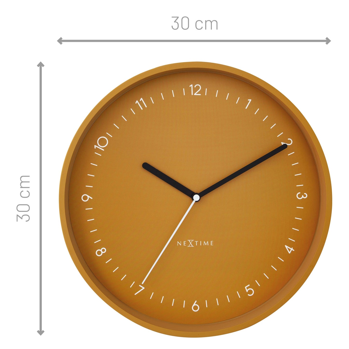 🏛️ Berlin Wandklok 30cm - Aluminium Design