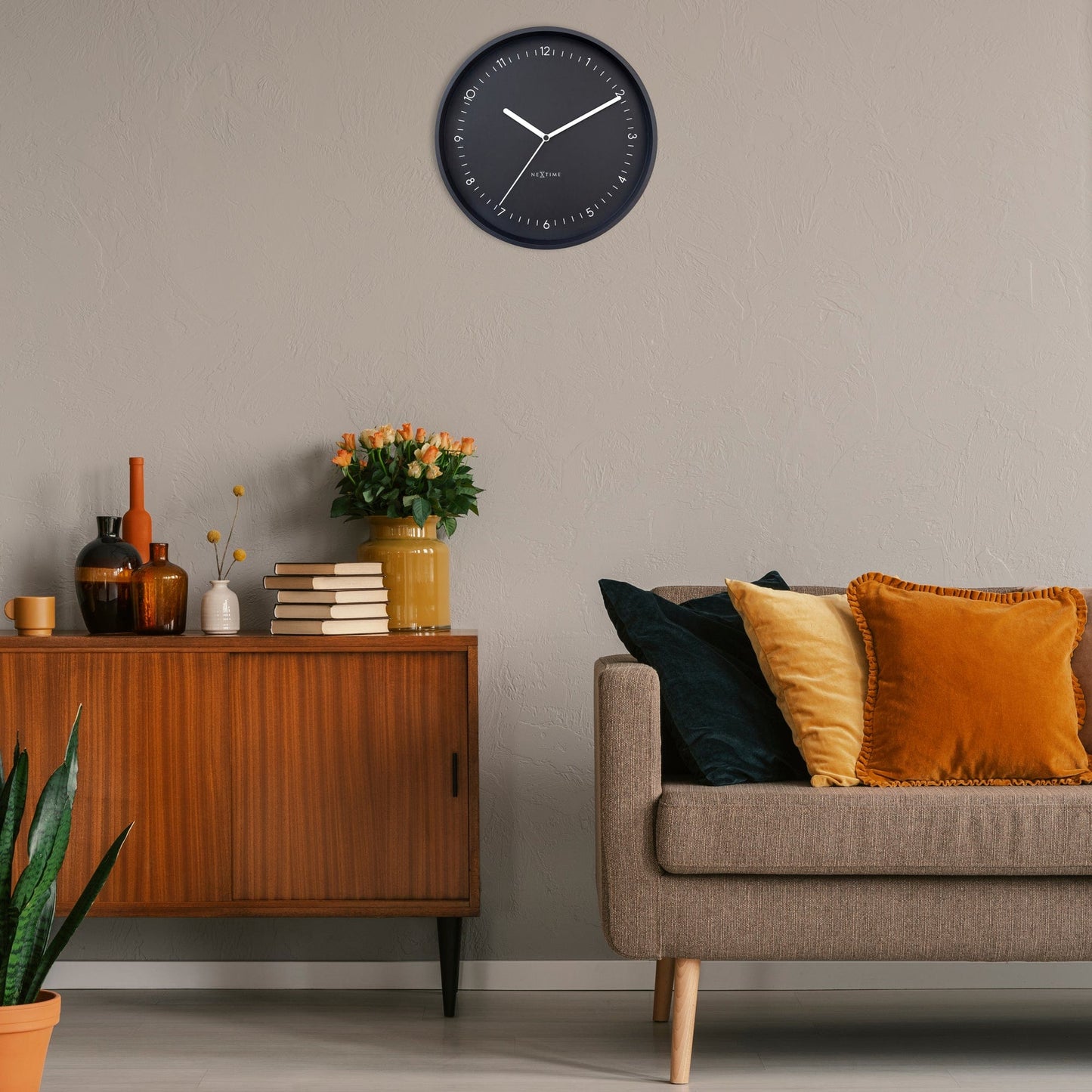 🏛️ Berlin Wandklok 30cm - Aluminium Design