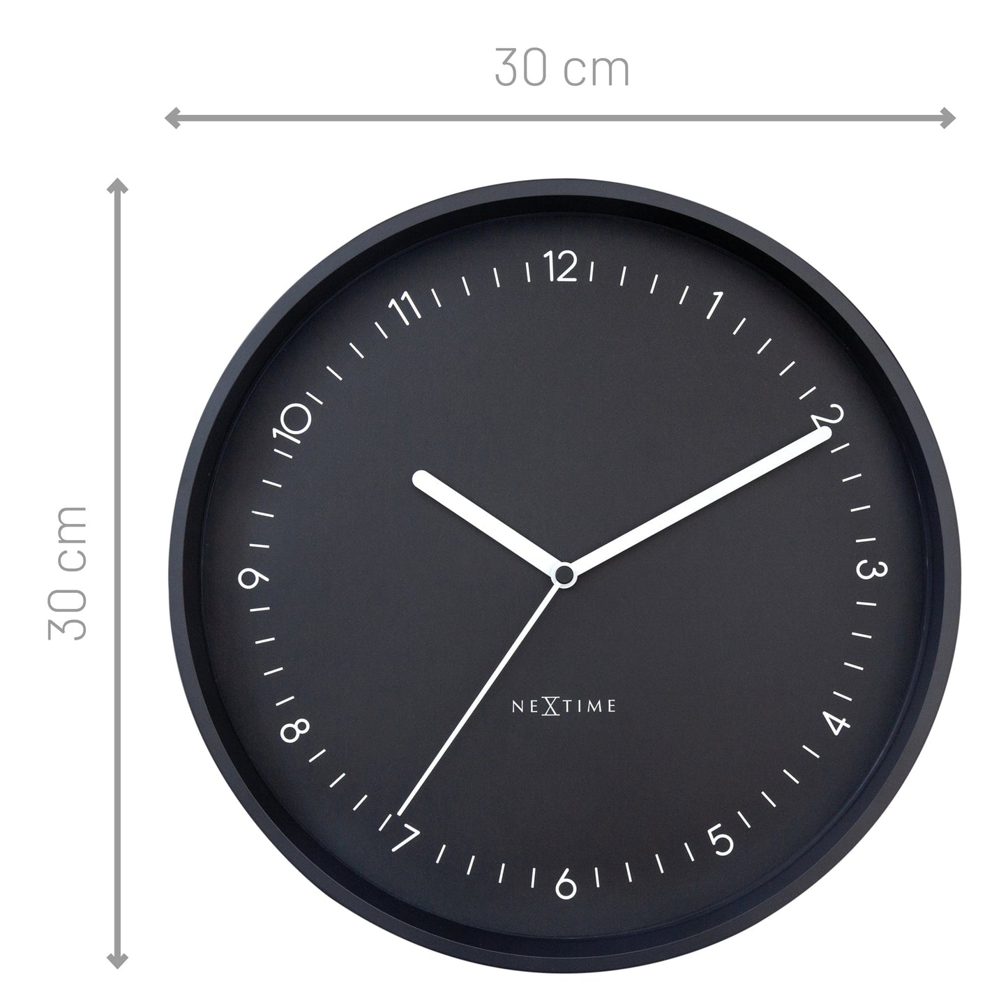 🏛️ Berlin Wandklok 30cm - Aluminium Design